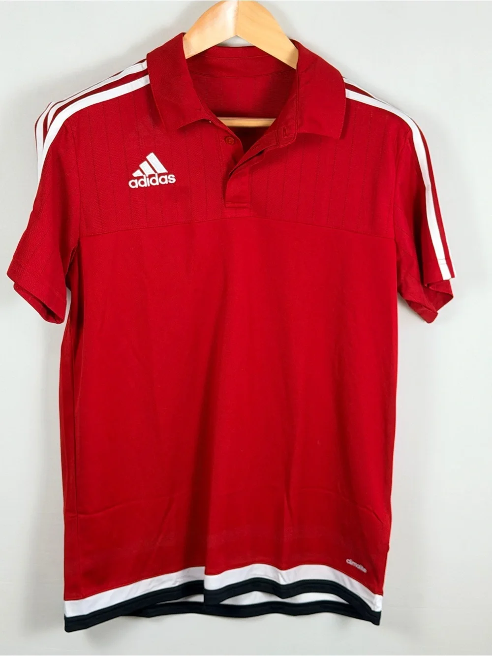 Adidas Climalite Polo Set Red Blue Medium Athletic Soccer Training Shirts